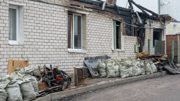 Professional Emergency Fire Cleanup technician working in Warsaw, KY